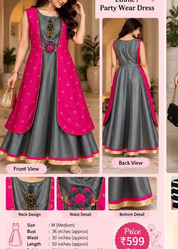 Elegant Ethnic Gown for Parties