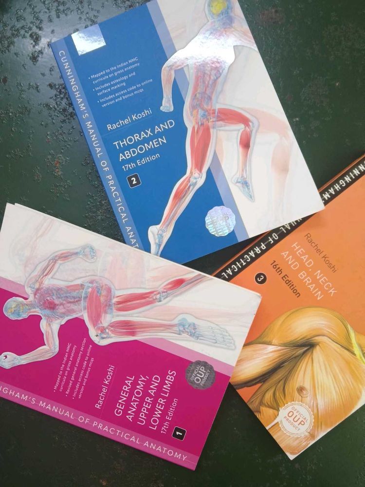 Cunningham's Anatomy Books (Set of 3)