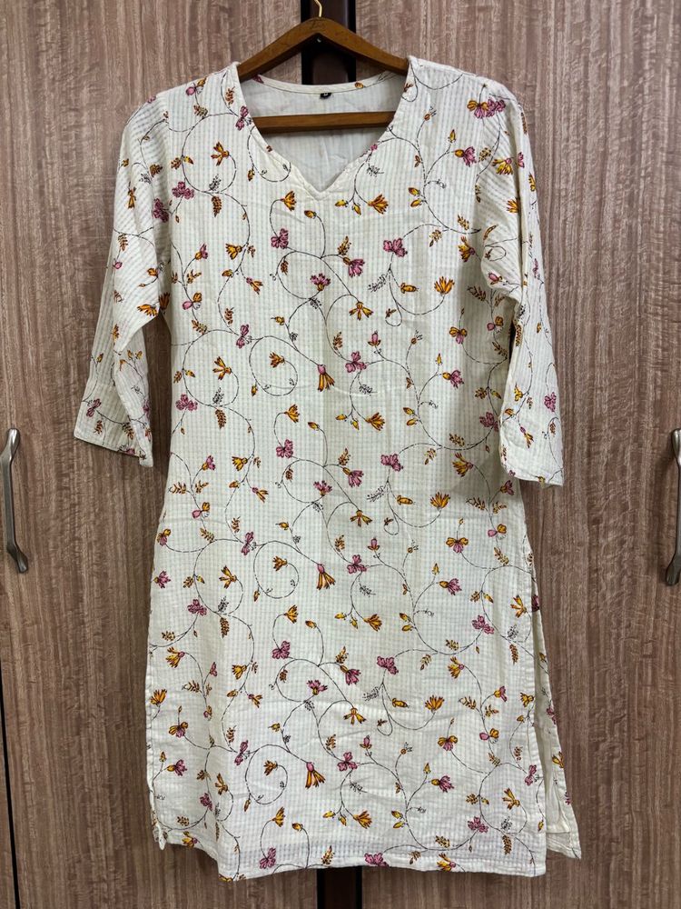 Floral Print Cotton Kurta ❤️❤️