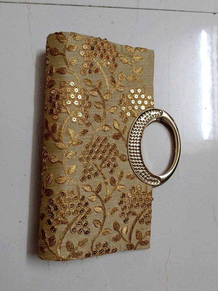 Traditional Golden Clutch