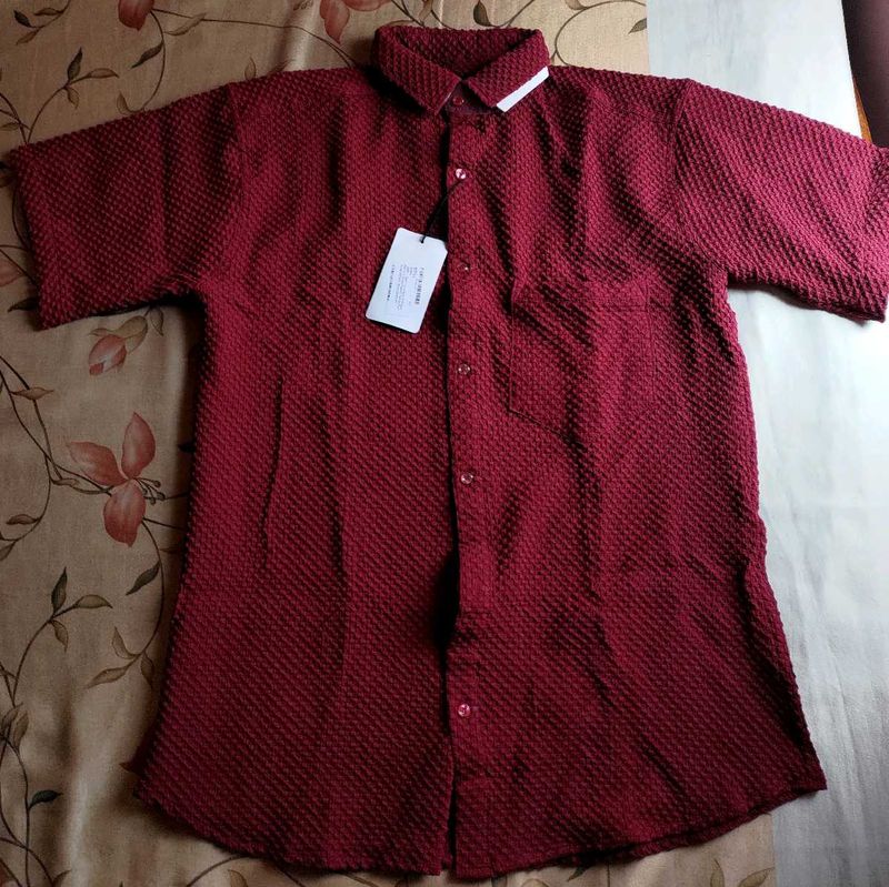 3D Textured Half Sleeve Shirt size L/40