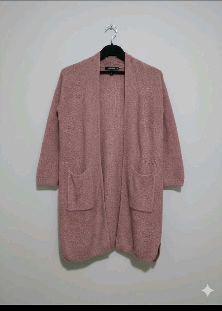 Dusty Rose Knit Cardigan