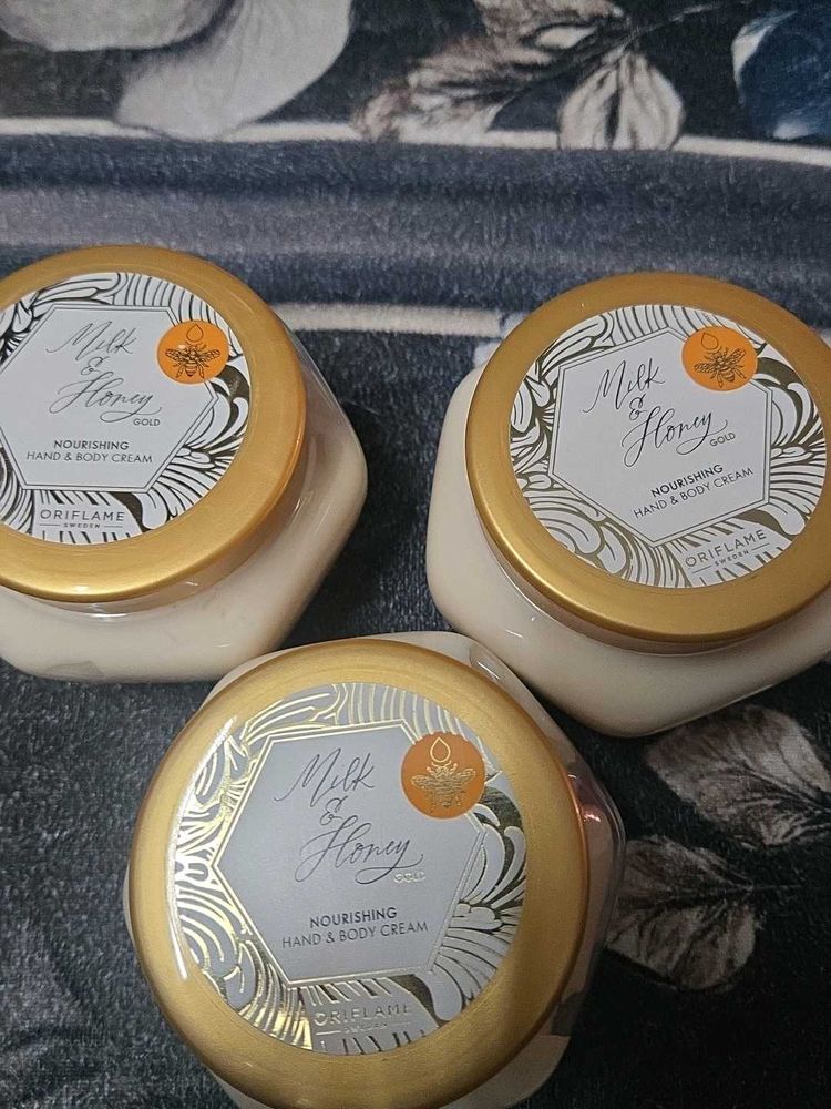 Oriflame Milk &amp; Honey Hand &amp; Body Cream Set of 3