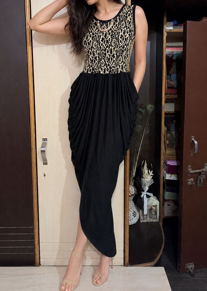 Elegant Black Lace Dress