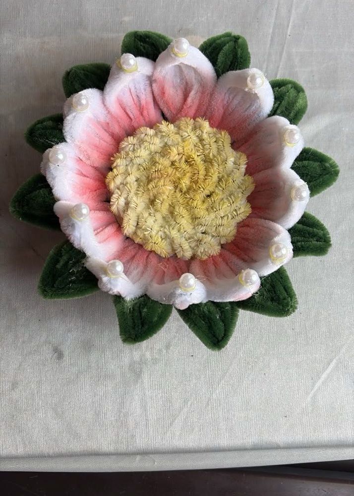 Beautiful Handmade Flower made my pipe cleaner