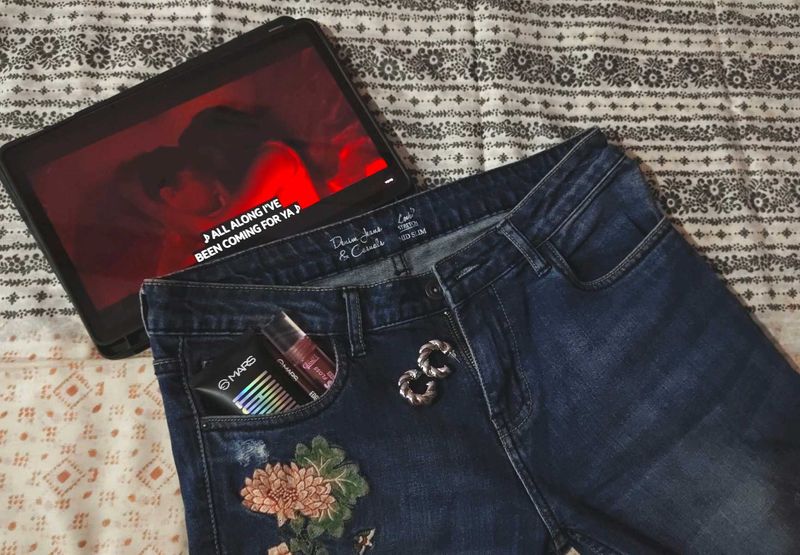 Embellished Denim Jeans