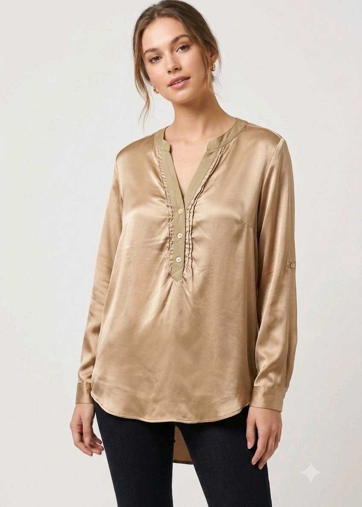 Elegant Silk V-Neck Blouse