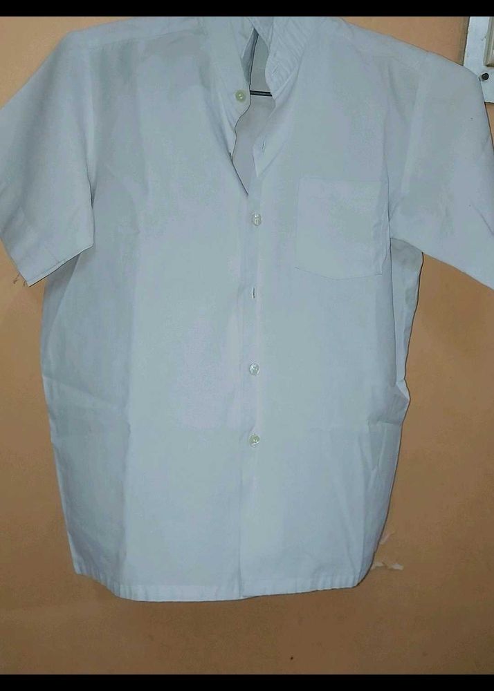 Kids  Short Sleeve Button-Up Shirt school ki