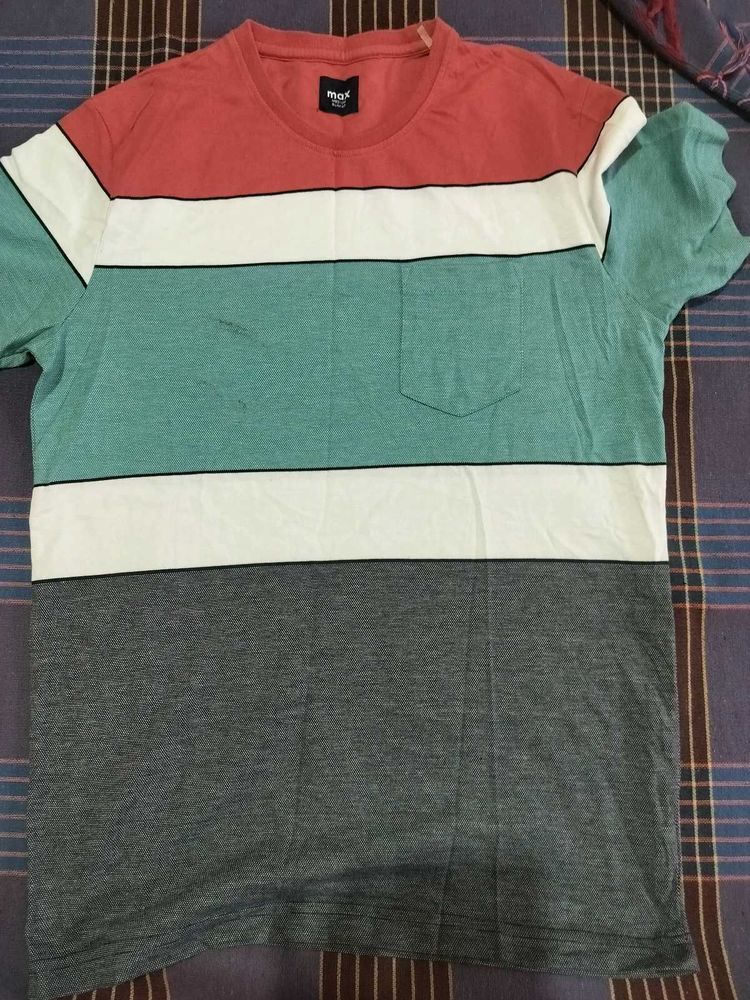 Men's Color Block Pocket T-Shirt