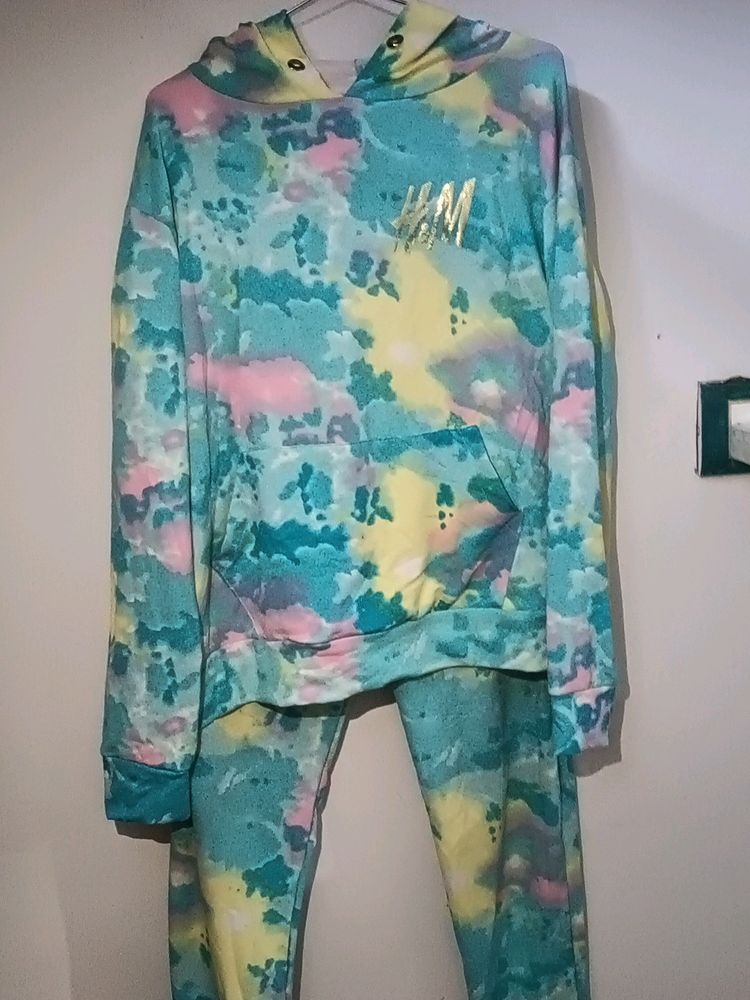 H&amp;M Tie-Dye Hoodie &amp; Jogger Set