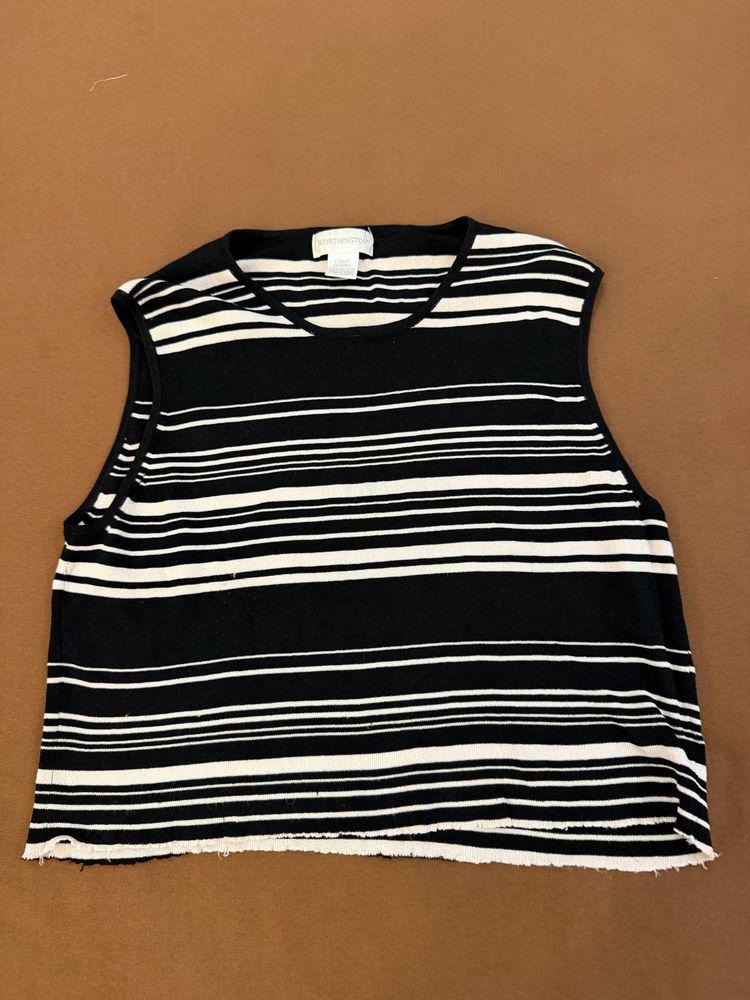 Striped Sleeveless Tank Top