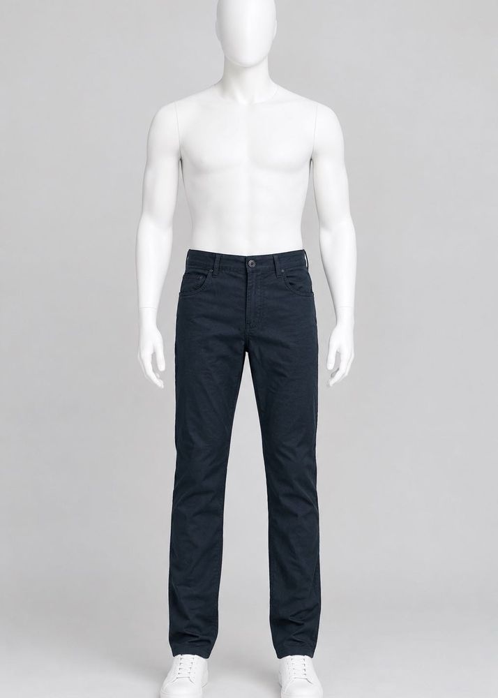 Men's Dark Blue Slim Fit Chinos