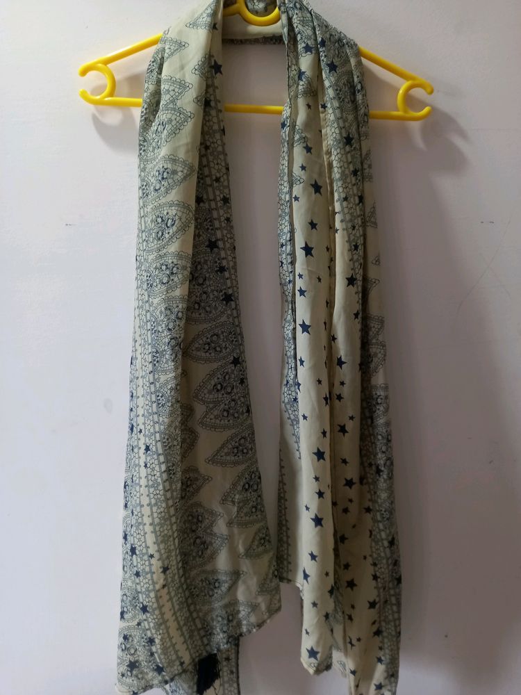 blue scarf