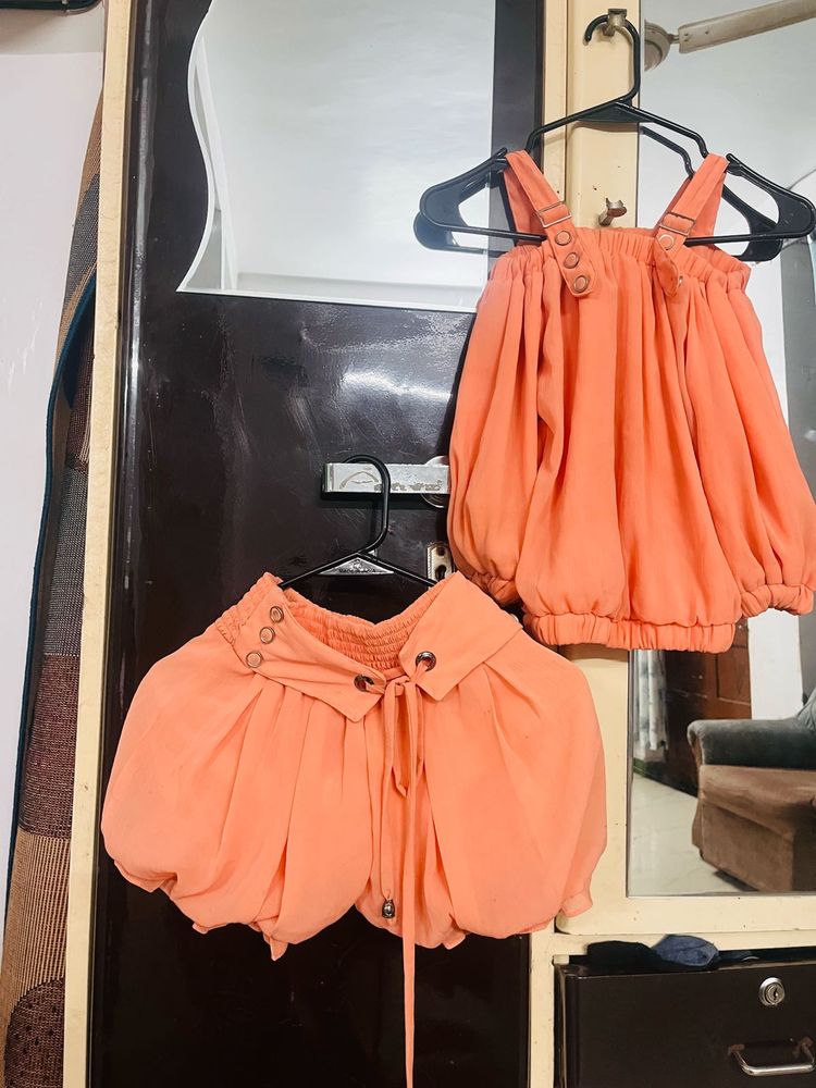 Peach Two-Piece Set