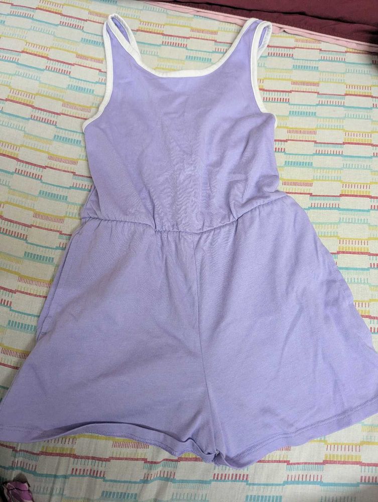 Lilac Romper Shorts from USA