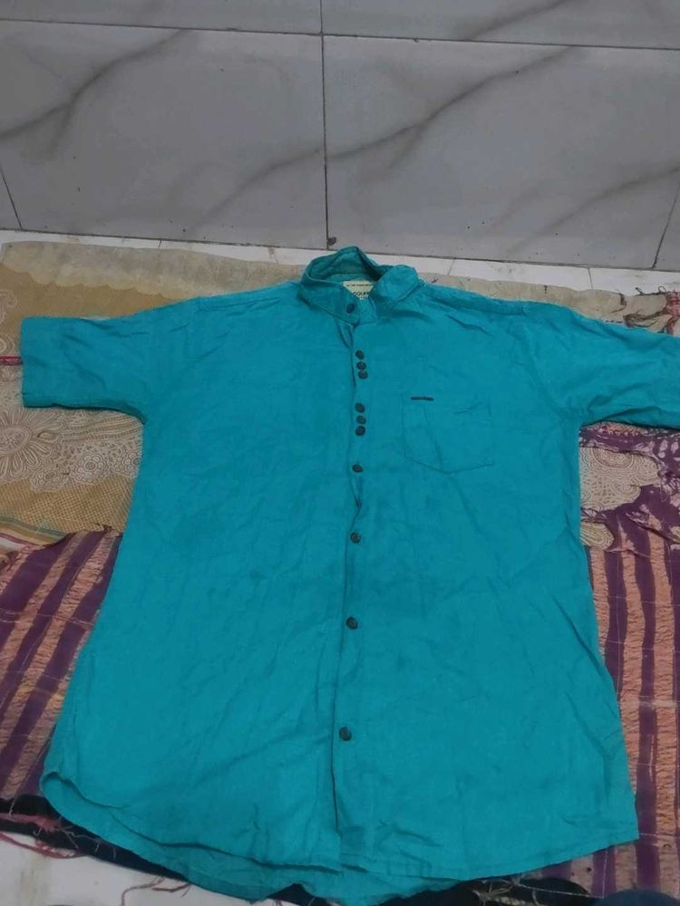 R Square Original Casual Shirt - Turquoise Blue -S