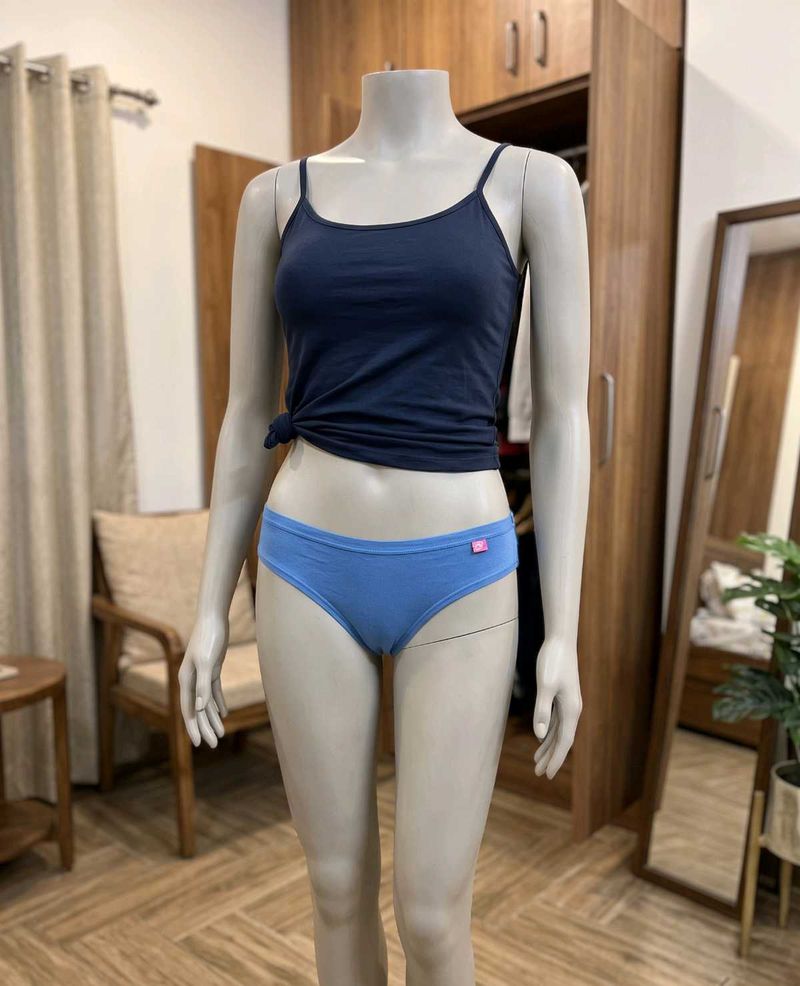 Blue Cotton Briefs