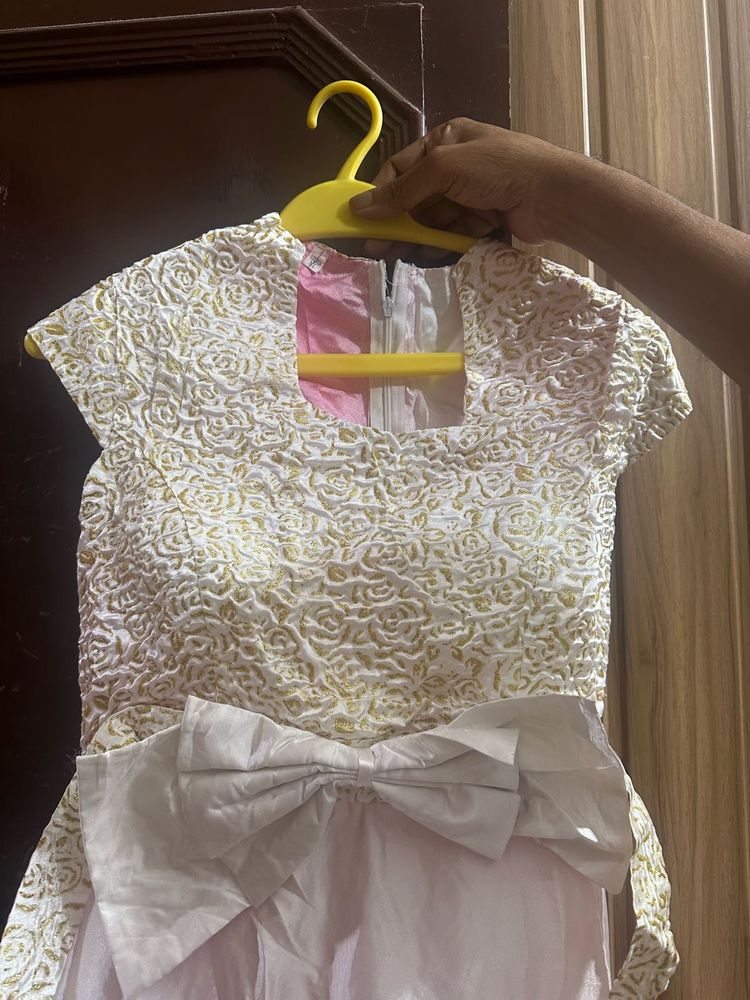 Elegant Ombre Paded  Evening Gown with Bow Detail