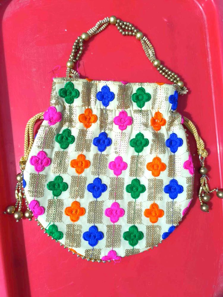 Embroidered Potli Bag