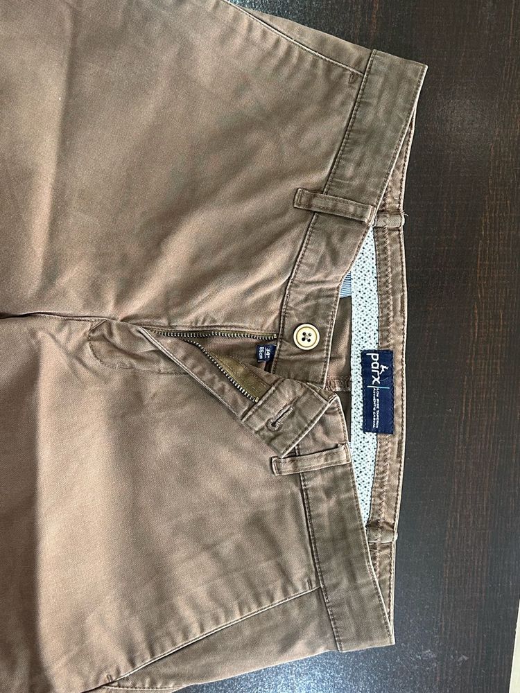 PARX Brown Casual Pants