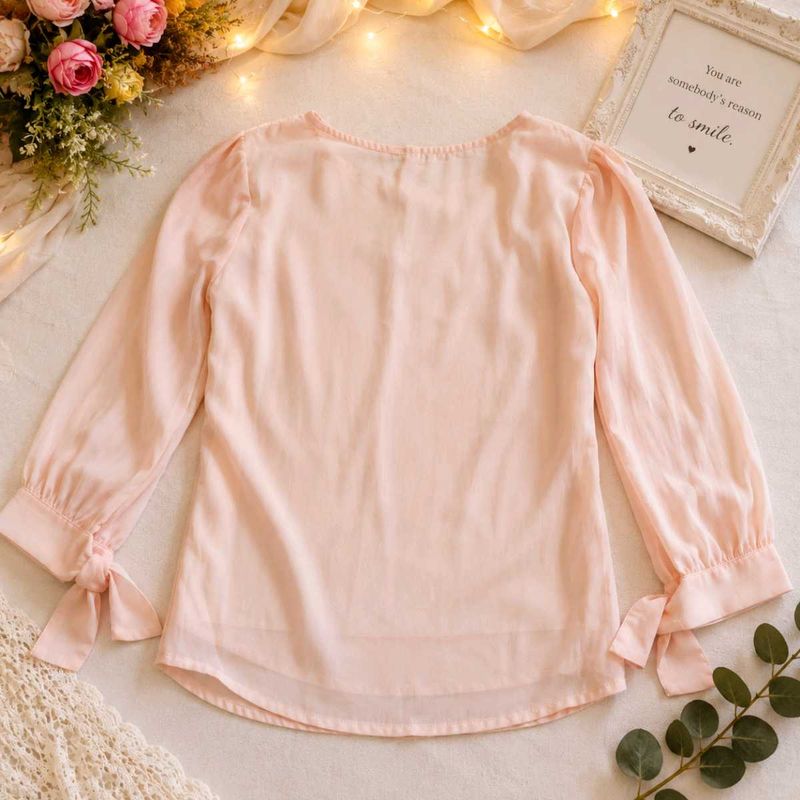 Chic Pink Puff Sleeve top