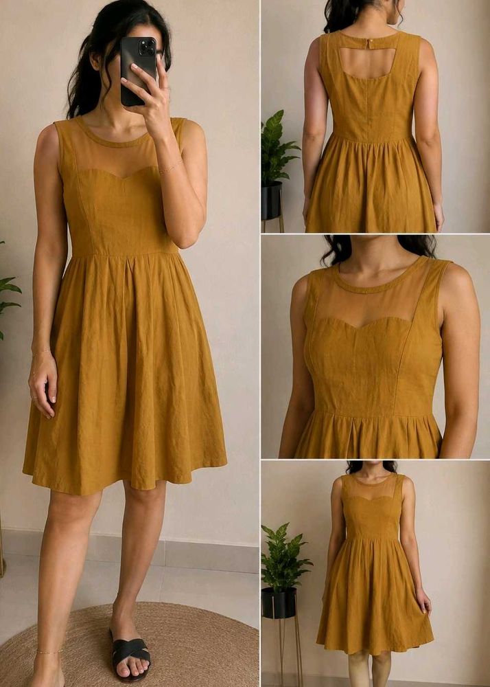 Mustard Sleeveless Dress