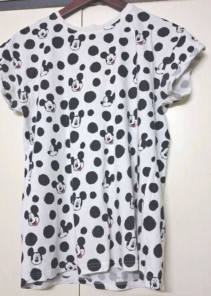 Mickey print Ladies T shirt