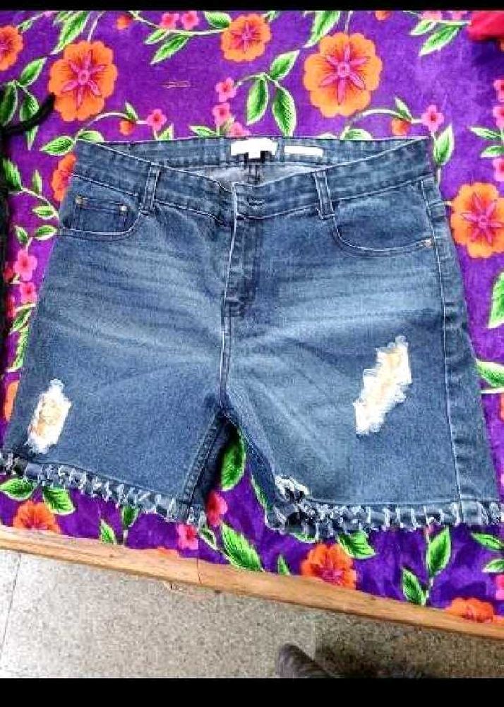 2 new Denim Shorts with freebai 1