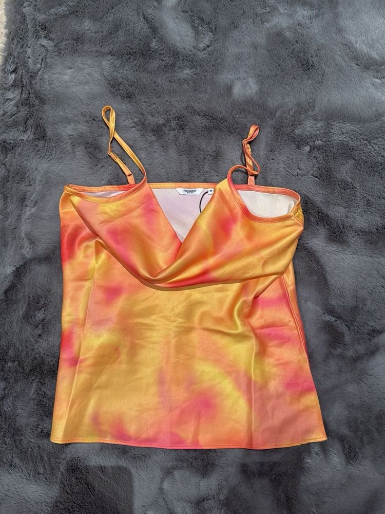 Satin Tie-Dye Cami Top
