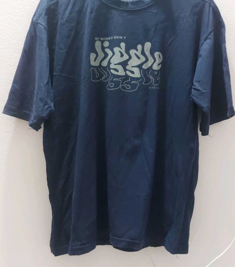 Dark Blue Graphic T-Shirt