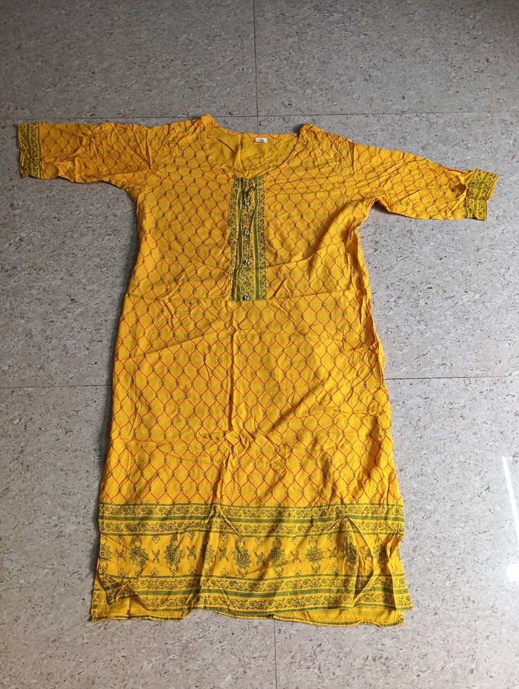 Sunny Yellow Kurti