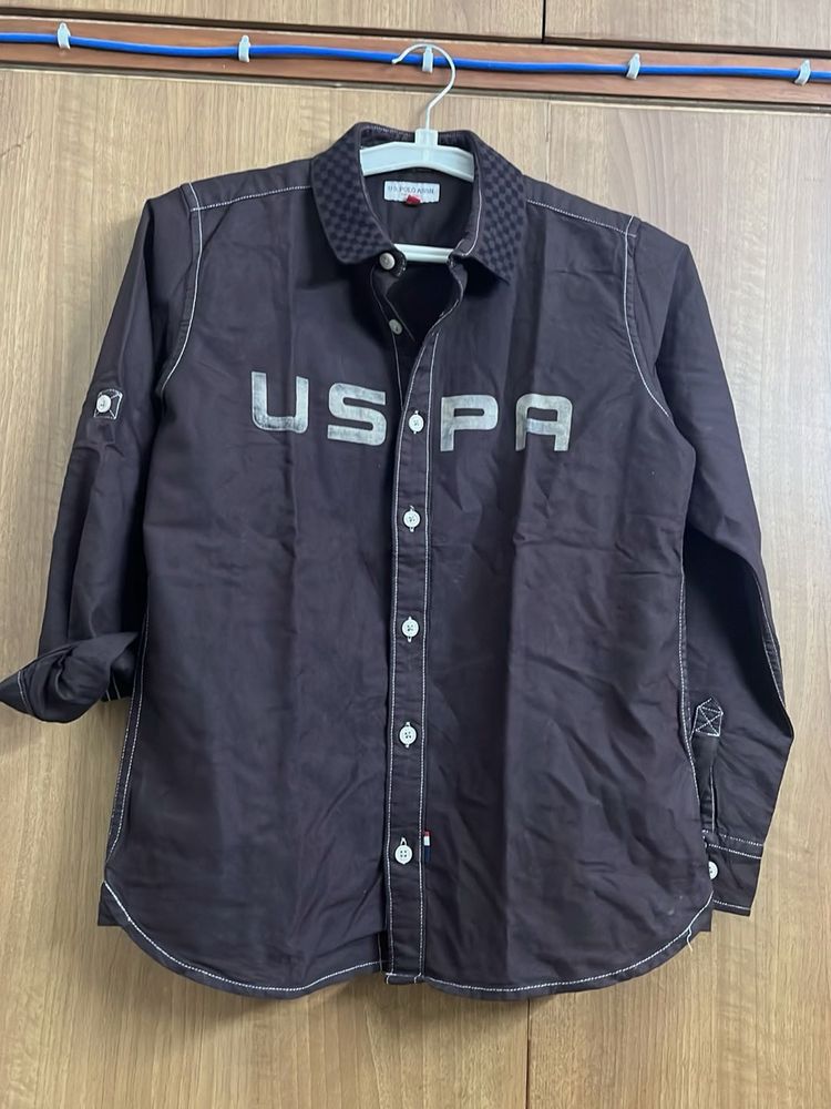 USPA boy’s Button-Up Shirt