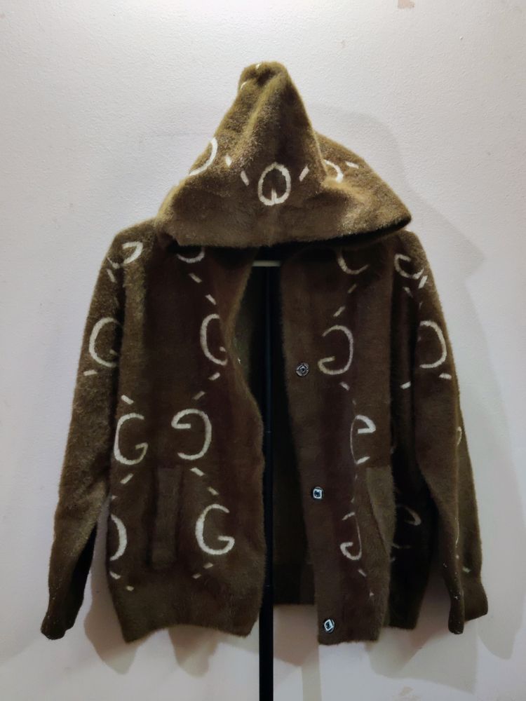 Premium imported men's cardigan with a hood