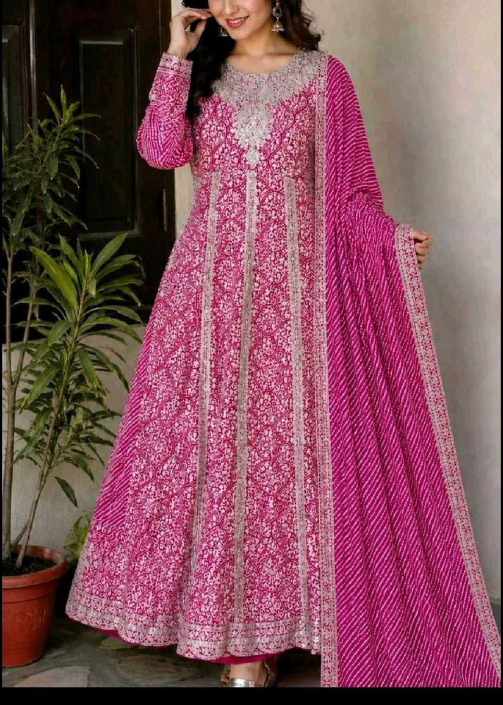 fixed price Stunning Pink Ethnic Kurta Set