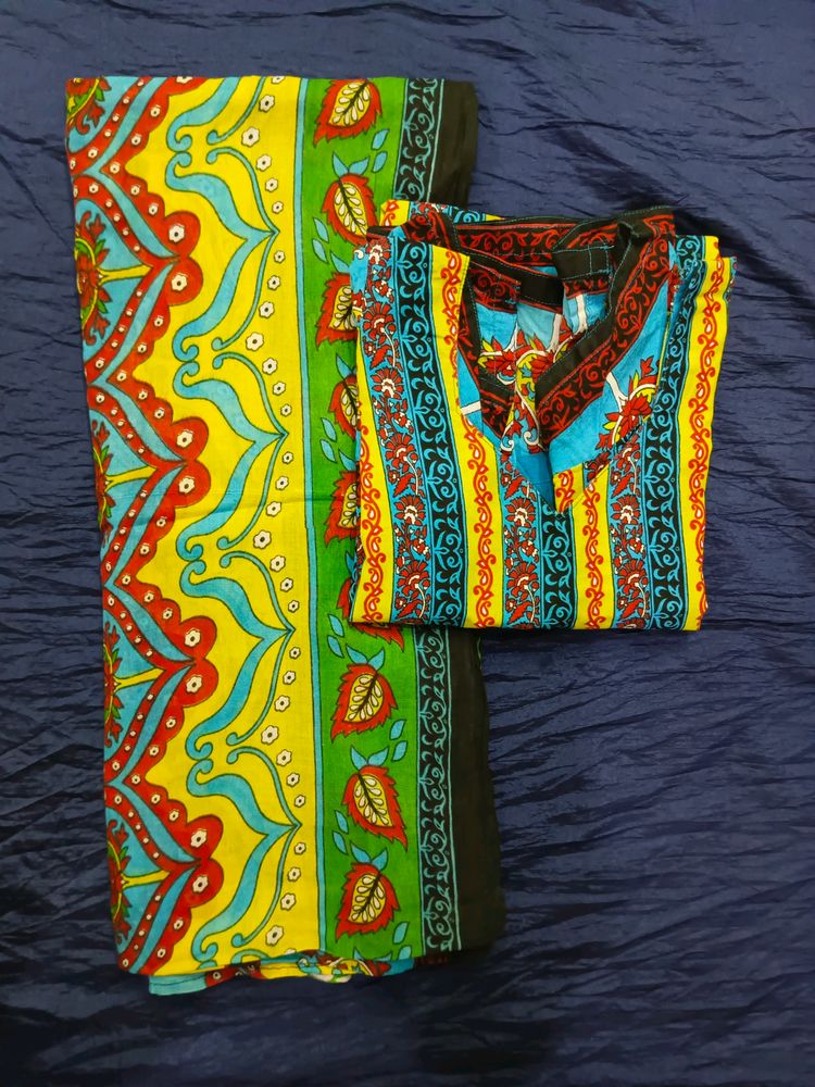 Cotton Kurti+Dupatta