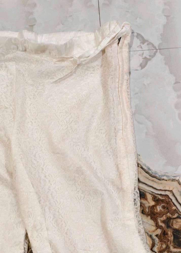 Lace White Pants