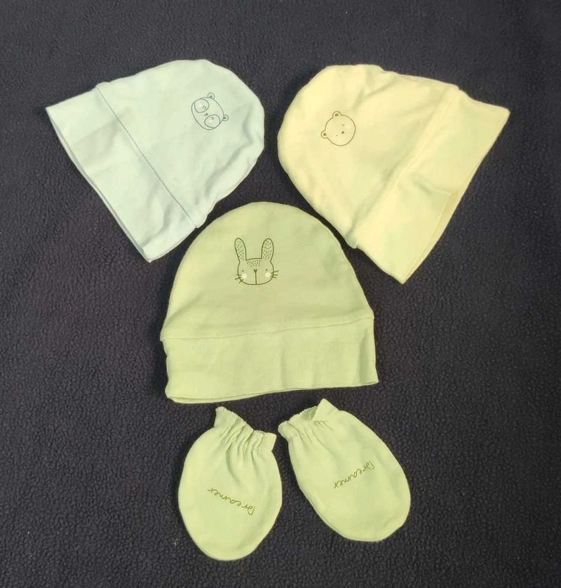 Baby Hat &amp; Mitten Set