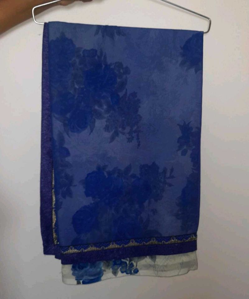 Flower Print Saree