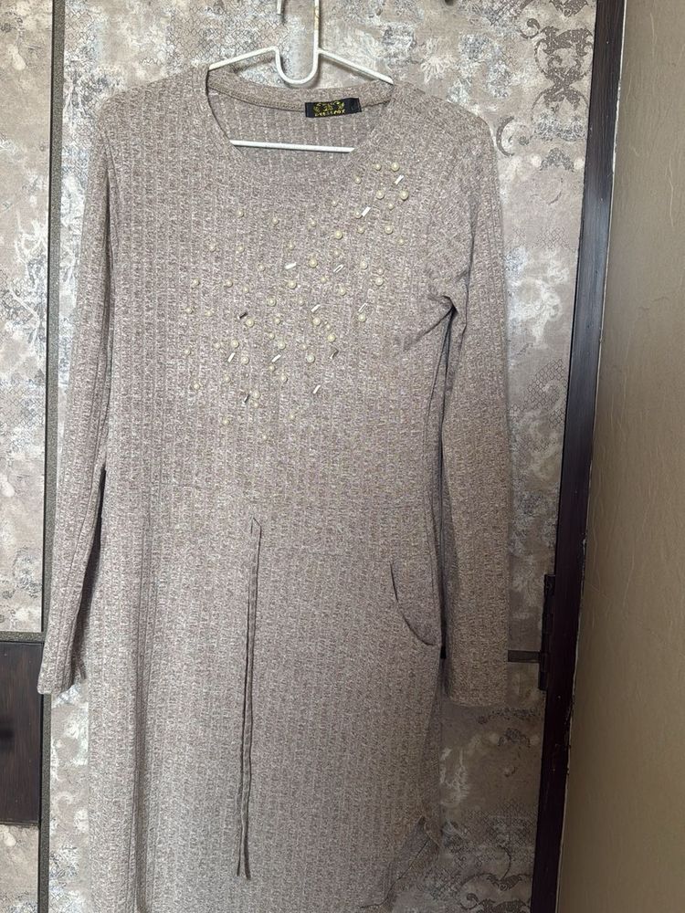 a knit dress