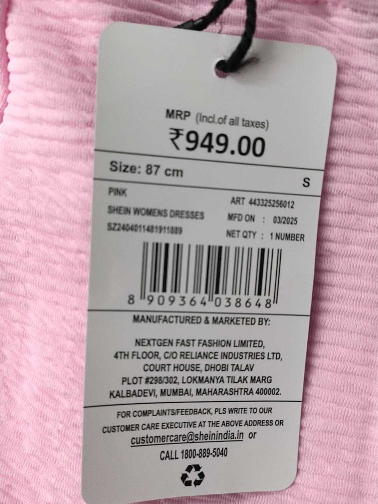 Chic Pink Spaghetti Strap Dress