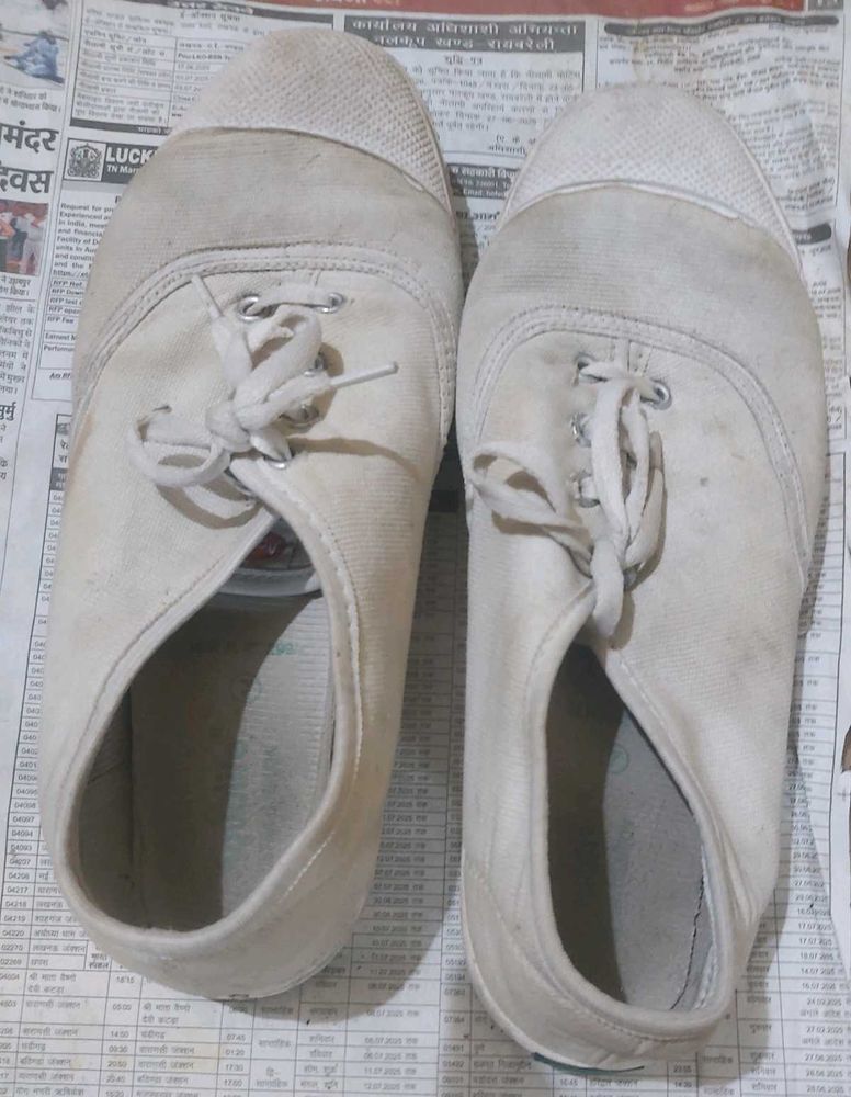Classic White Canvas Sneakers
