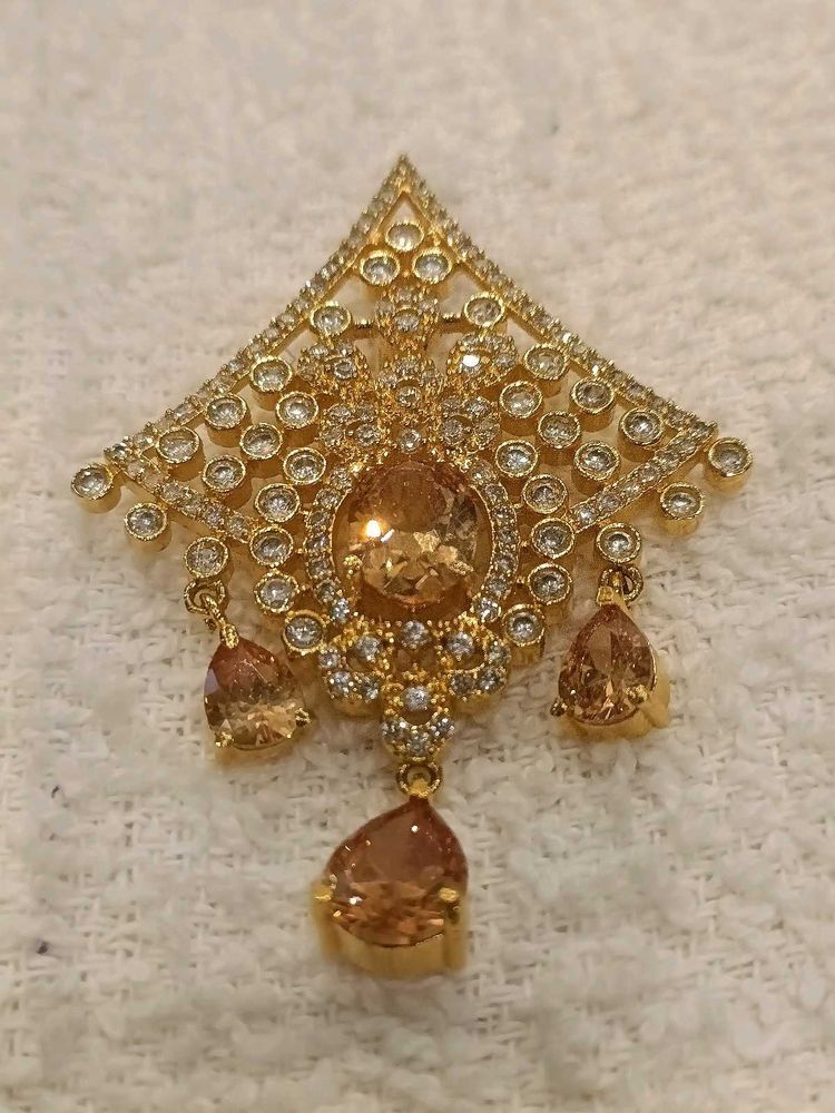 Micro Gold Plated Vintage Inspired  pendant