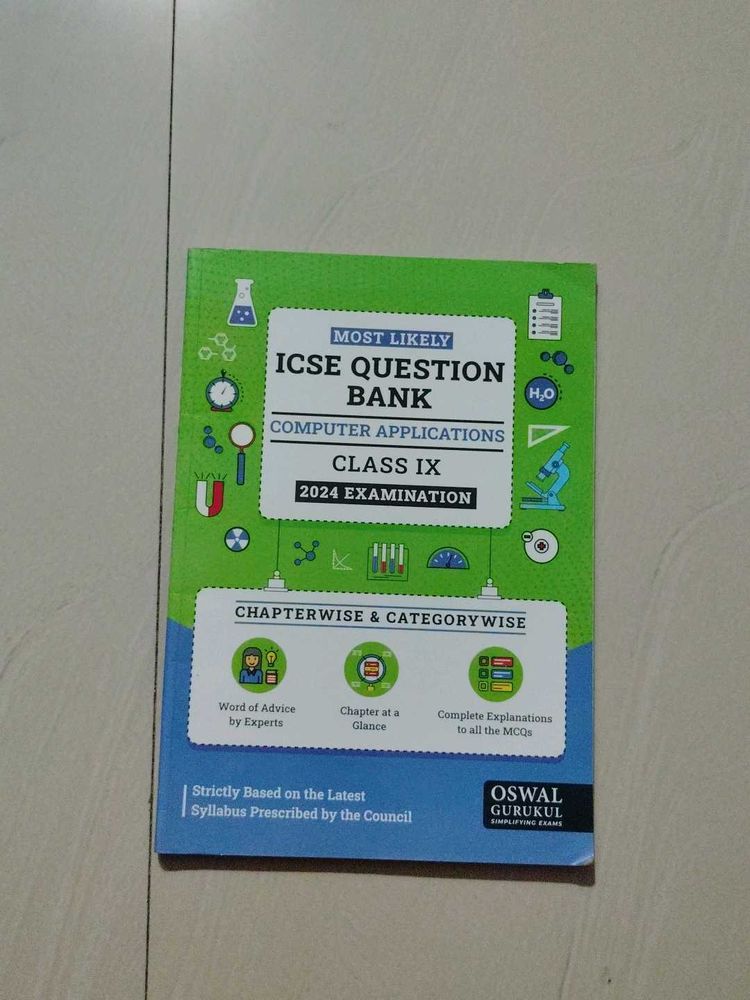 ICSE Computer Applications Question Bank Class IX