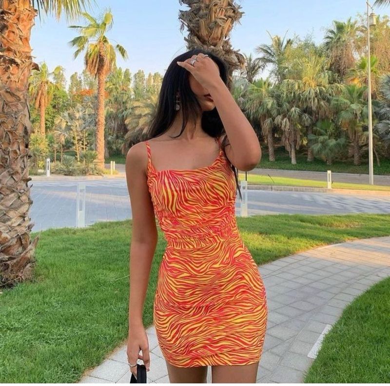 Sale - Orange Mini Dress - New