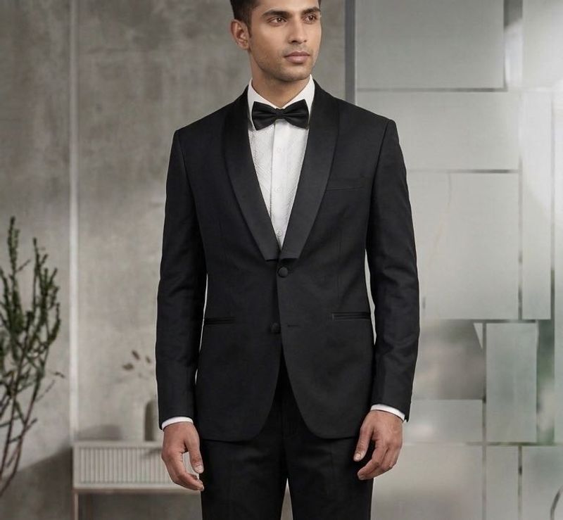 Brand New Men's Black Tuxedo Suit