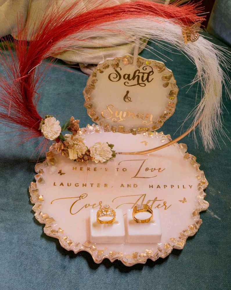 Decorative Ring Ceremony Plate