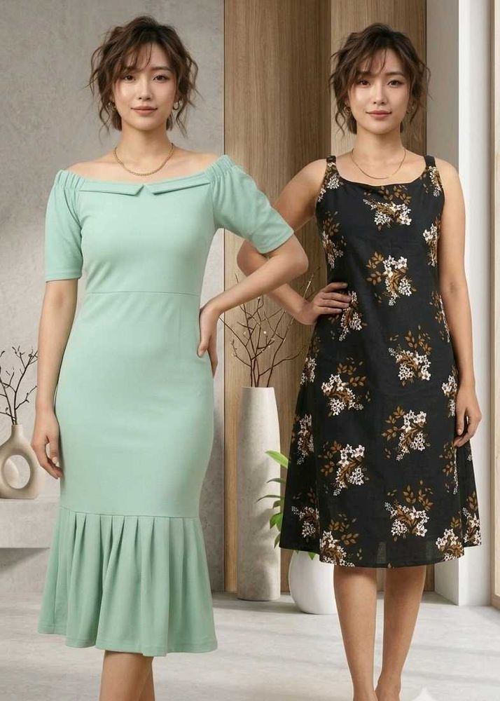 Stylish Women's Dresses - Mint &amp; Floral