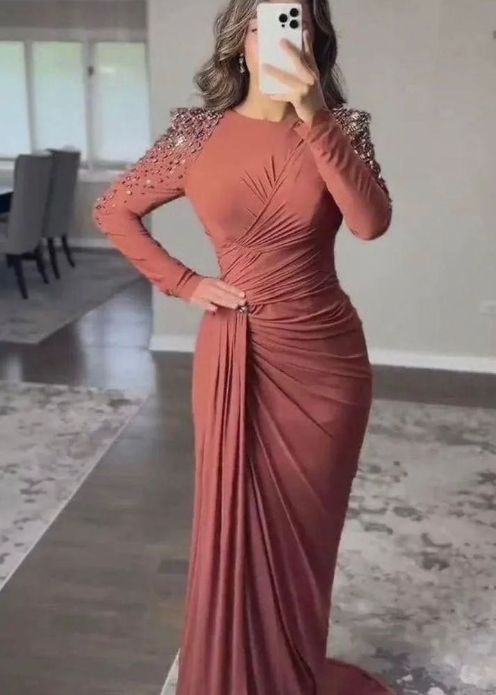 Miss Mosa By Akansha slit maxi dress