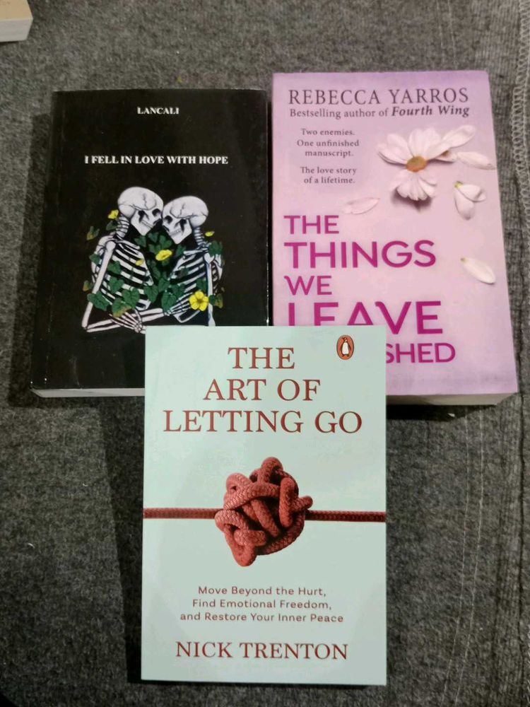 3 Books: I Fell in Love with Hope, The Things We