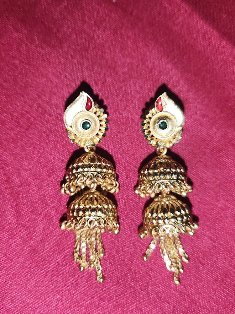 Earrings jhumkas and mattis